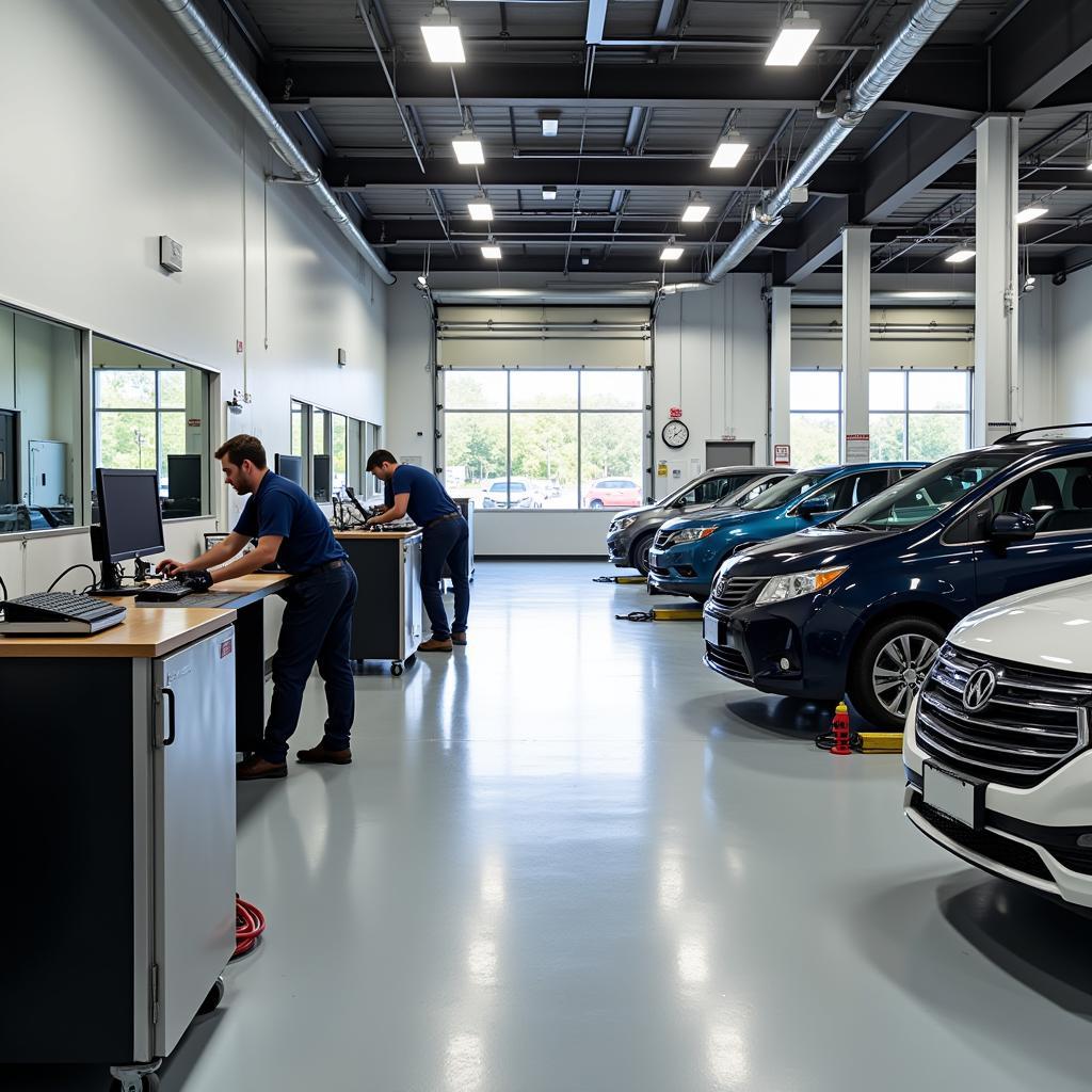 Modern and Clean Auto Service Center in St. Clairsville