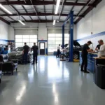 Modern and Clean Auto Service Shop Interior in Stone Mountain GA