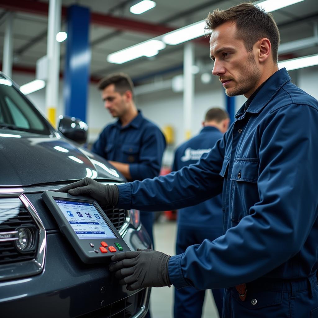 Swift Auto Service Technician Working on a Car