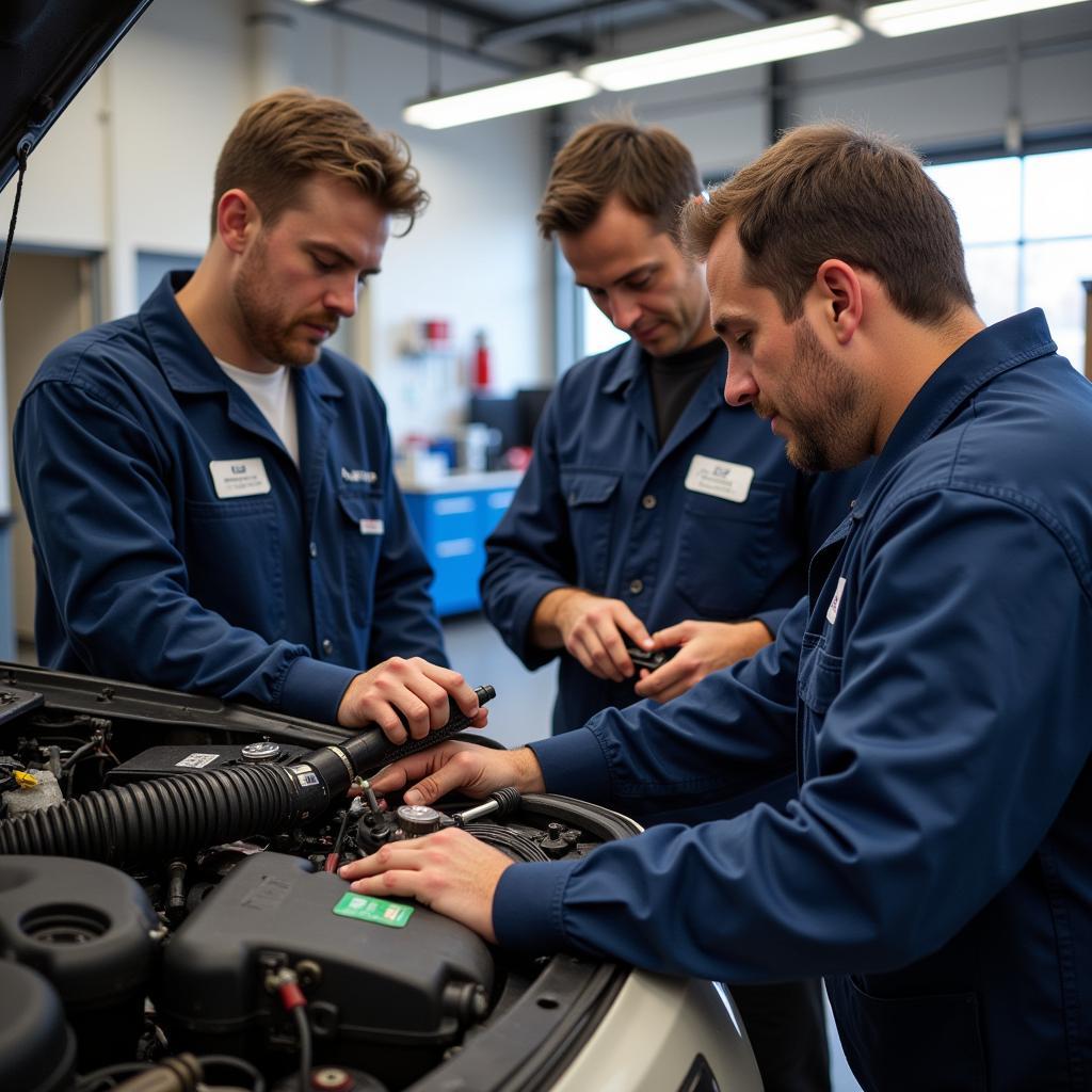 Automotive Technician Training Program in a Service Bay Setting