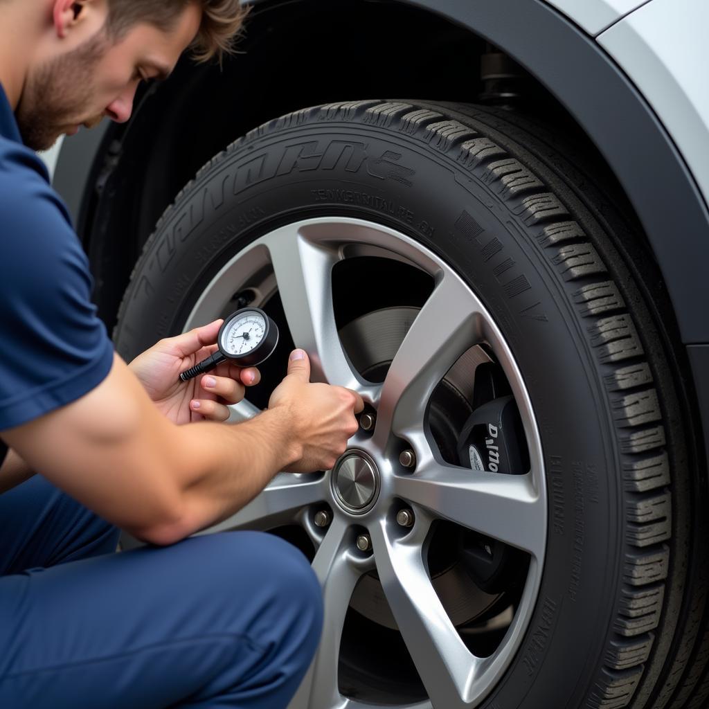 Tire Rotation and Pressure Check