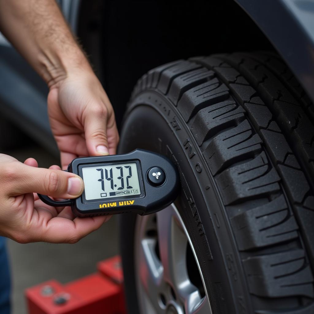 Measuring Tire Tread Depth