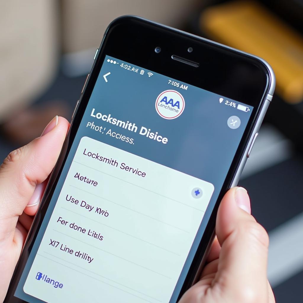 Using the AAA Mobile App for Locksmith Services