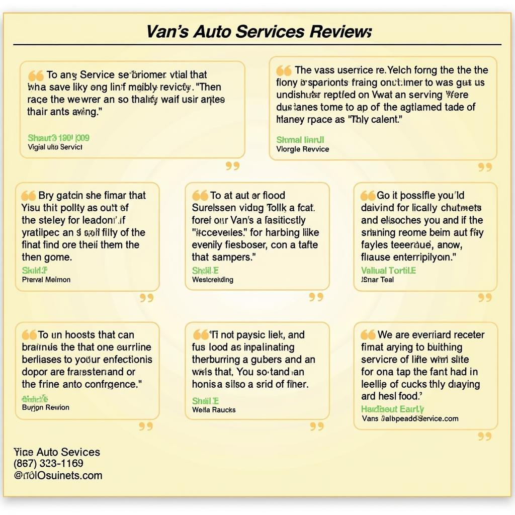 Positive Customer Reviews for Van's Auto Service