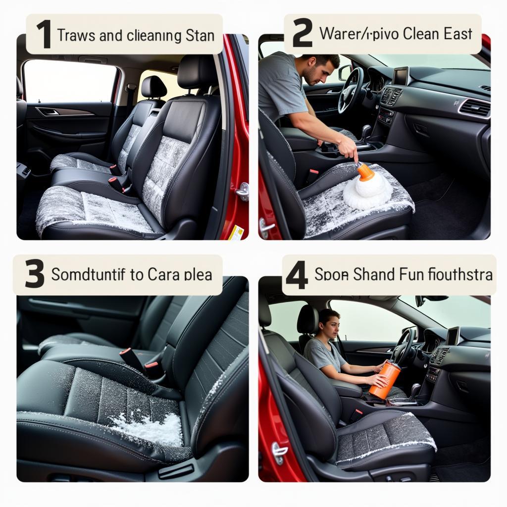 Interior car cleaning services, including upholstery and leather treatment, in Waco, TX