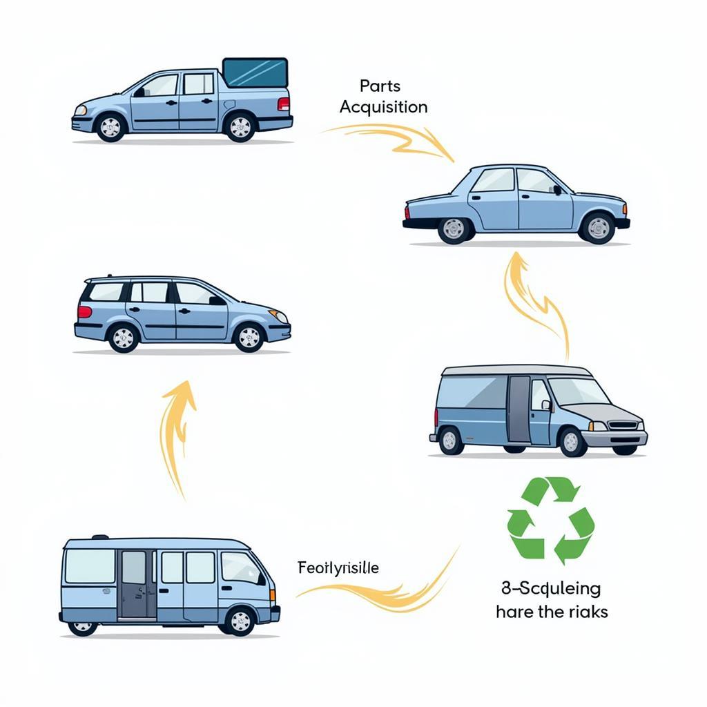 Auto Salvage Process at White's Service Station