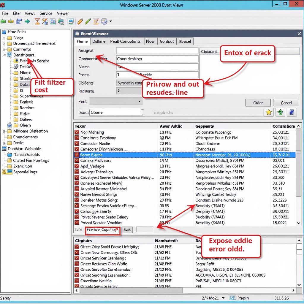 Windows Server 2008 Event Viewer Displaying Service Errors