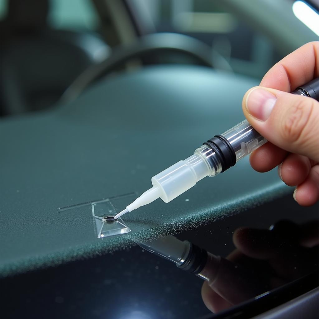 Windshield Chip Repair Process