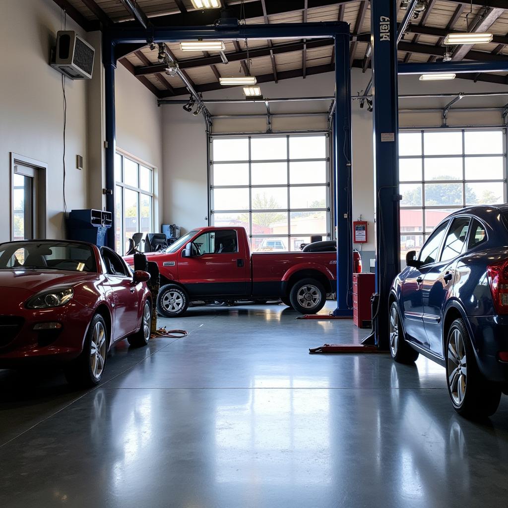 Wright's Auto Sales & Service Repair Bay