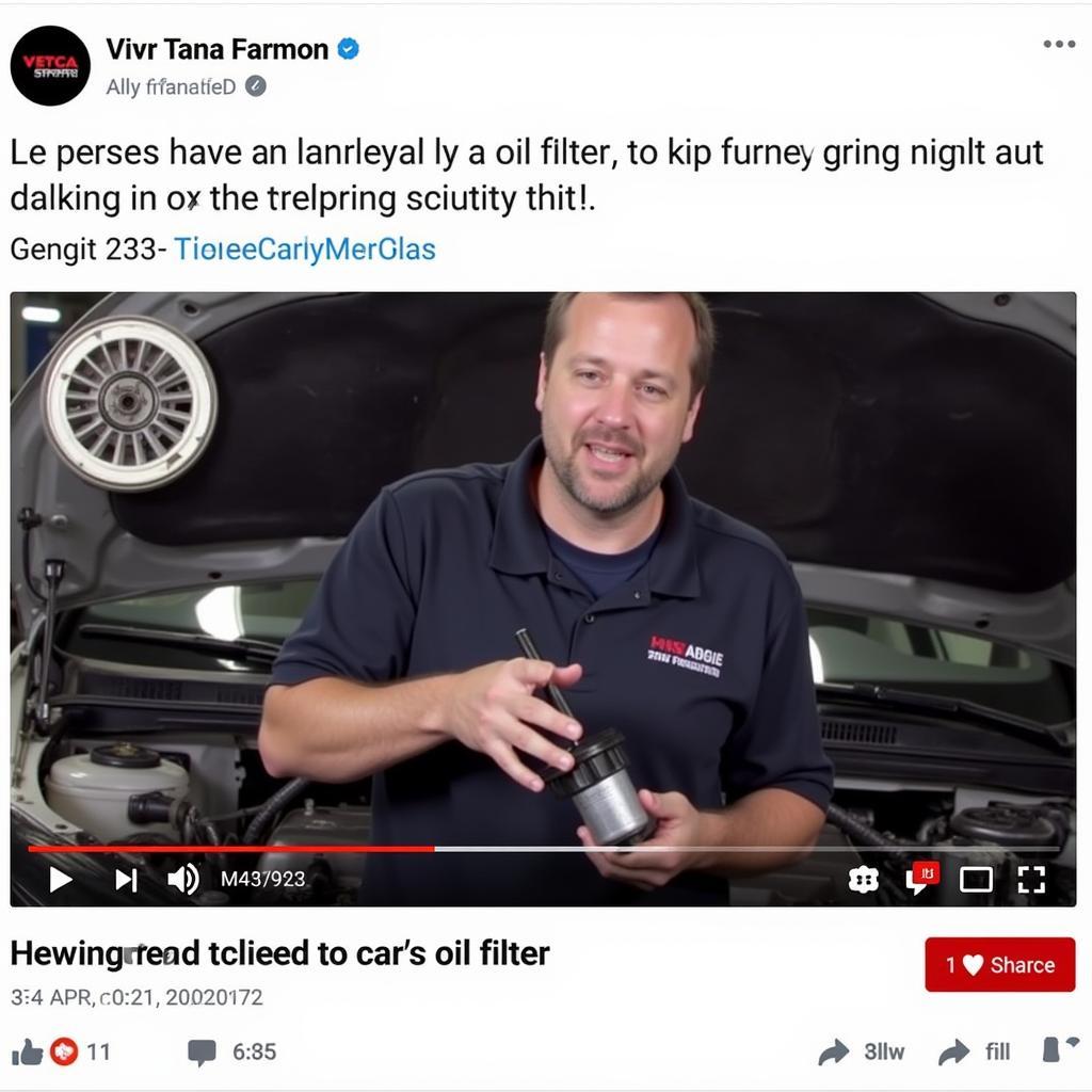 Car Repair Tutorial on YouTube