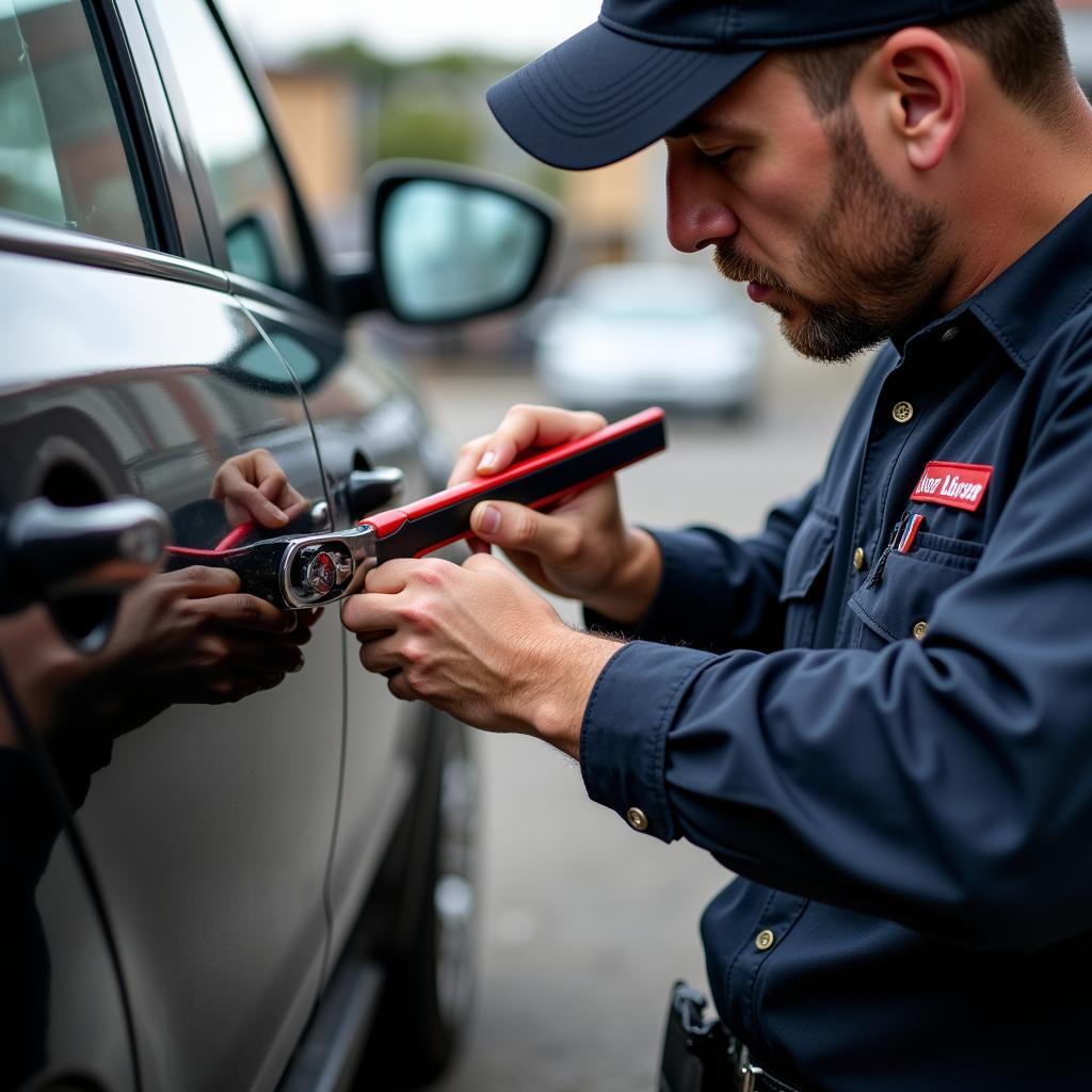 AAA South Elite Auto Lockout Technician at Work