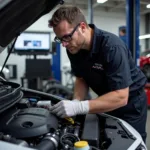 Acura Certified Technician Working