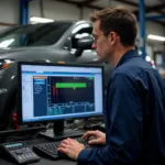 Experienced Technician Performing Diagnostics