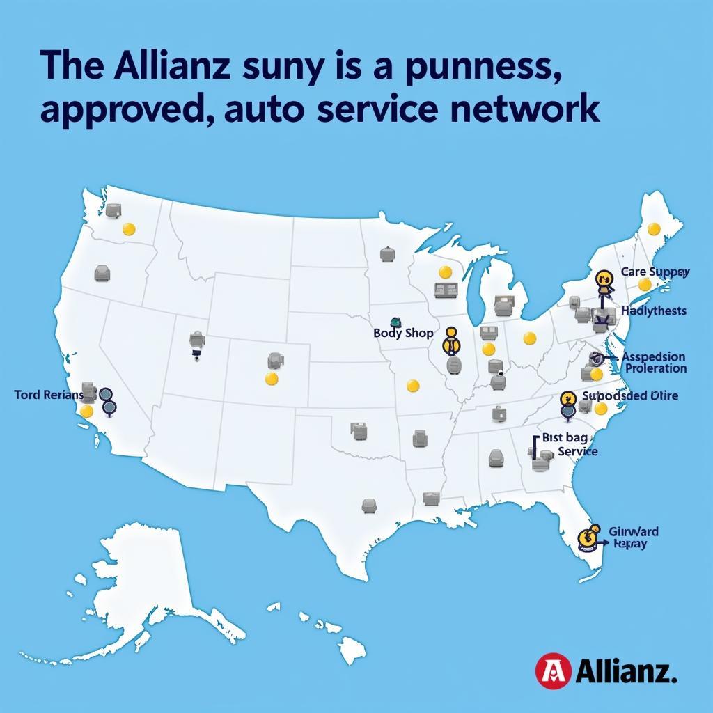 Allianz Auto Service Network Map