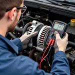 Inspecting a Car Alternator