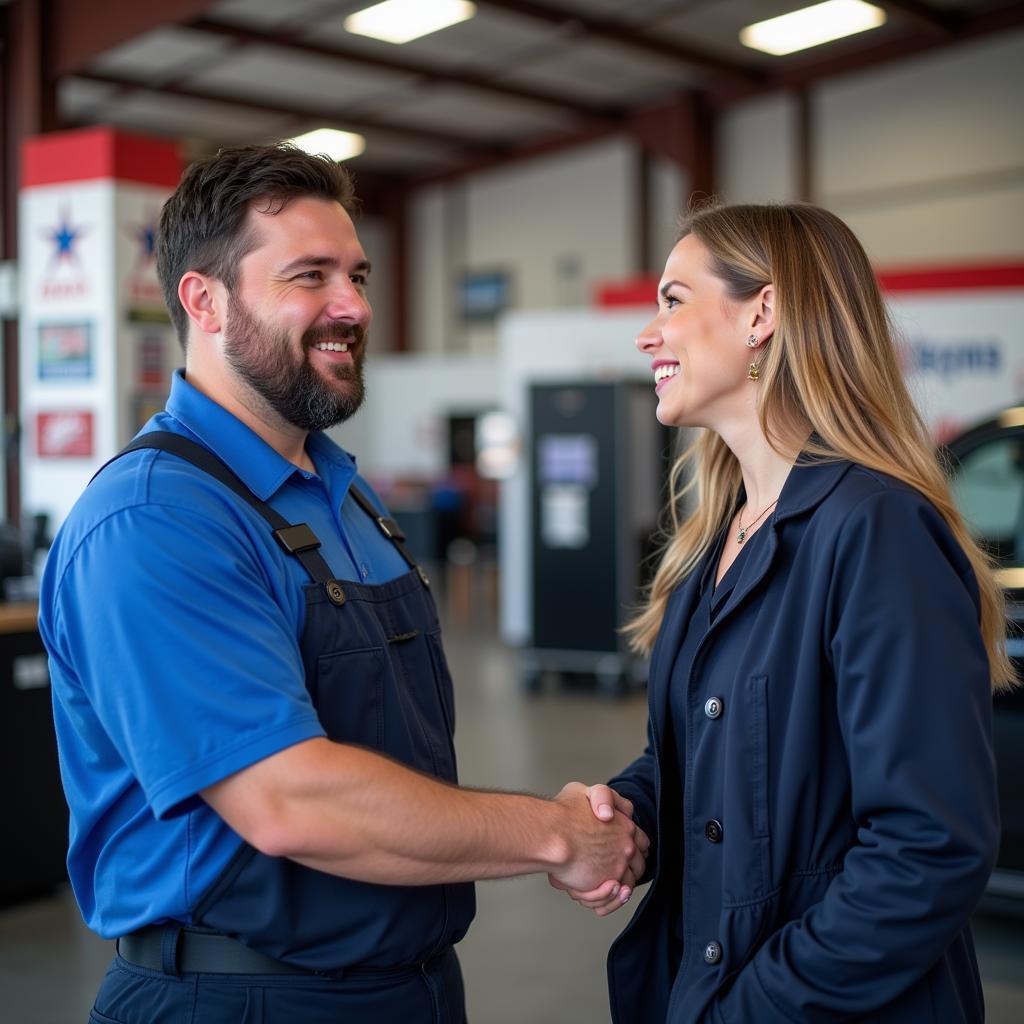 Satisfied customer at American fleet and auto service in Modesto CA