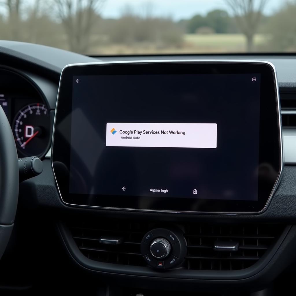 Android Auto Google Play Services Error Message Displayed on Car Screen