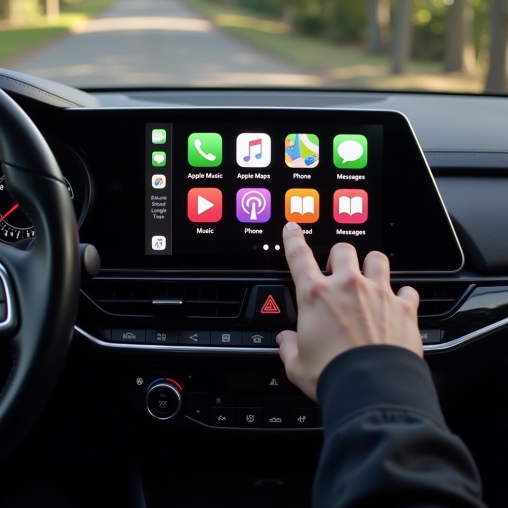 Apple CarPlay Integration in a Modern Vehicle