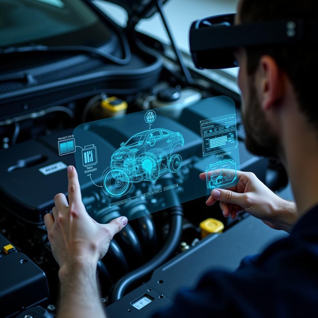 Augmented Reality Auto Service Diagnostics