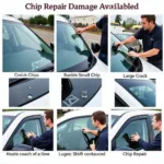 Auto glass repair options for chips and cracks