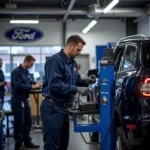 Ford Service Technicians at Work