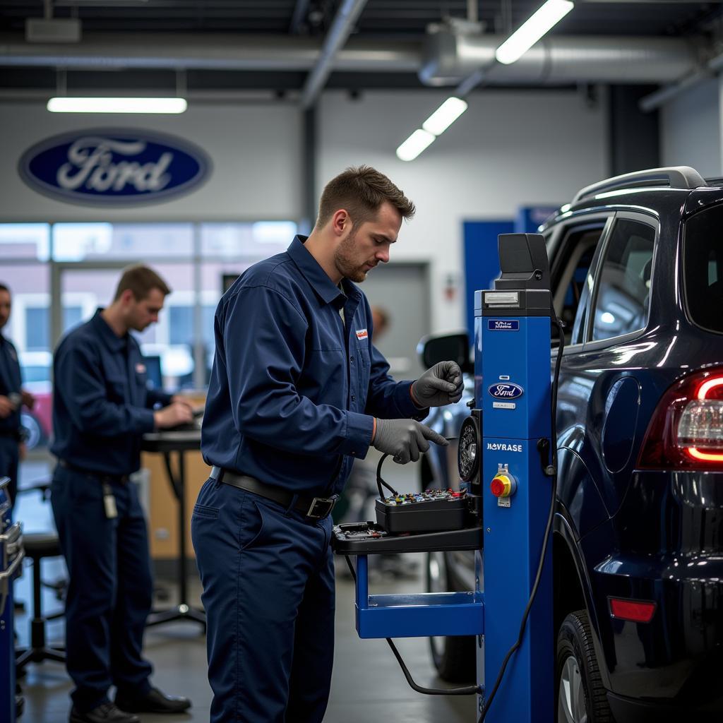 Ford Service Technicians at Work