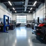 Modern Auto Repair Shop with Advanced Equipment