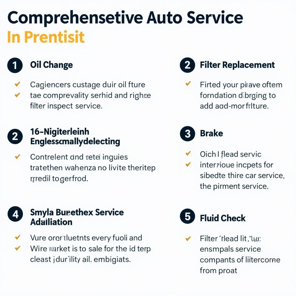 Auto Service Checklist