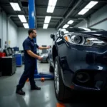 Car repair at an auto service center in Etobicoke