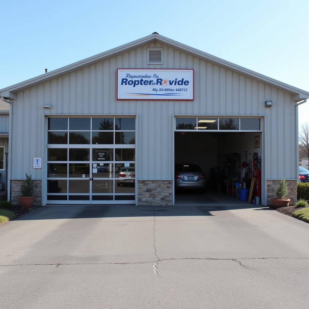 Modern Auto Service Shop Exterior in Leesport