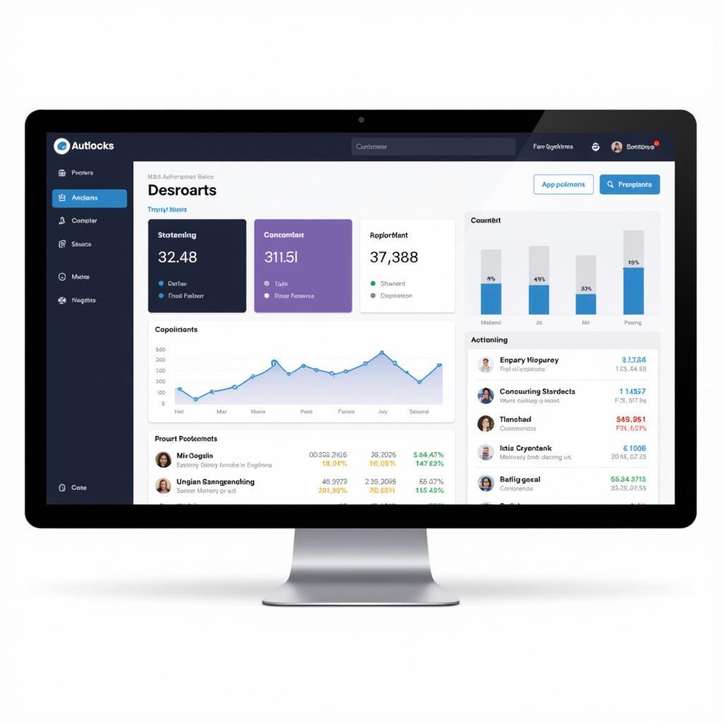 Modern Auto Service Management System Dashboard