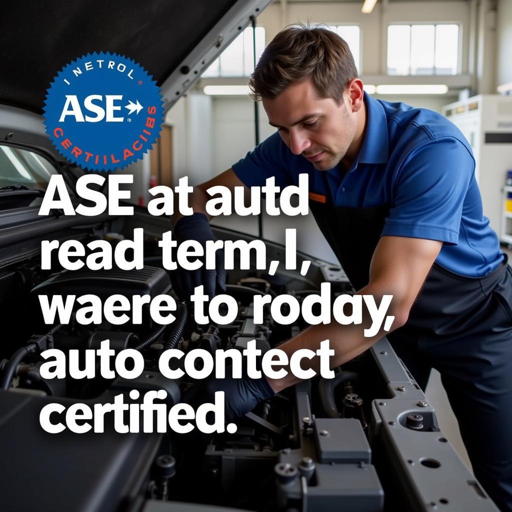 ASE Certified Auto Truck Technician