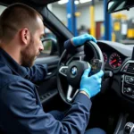 BMW Diagnostic Tools in use at a Maryland Auto Service Facility