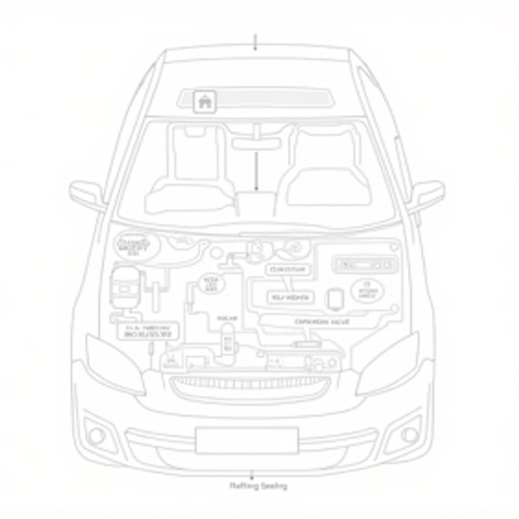 Car AC System Components Diagram