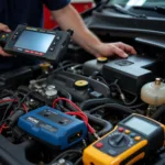 Car diagnostic tools used in Charlotte auto repair shops