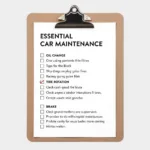 Car Maintenance Checklist 54956