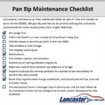 Car Maintenance Checklist Lancaster