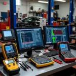 Modern Diagnostic Tools in an Auto Repair Shop