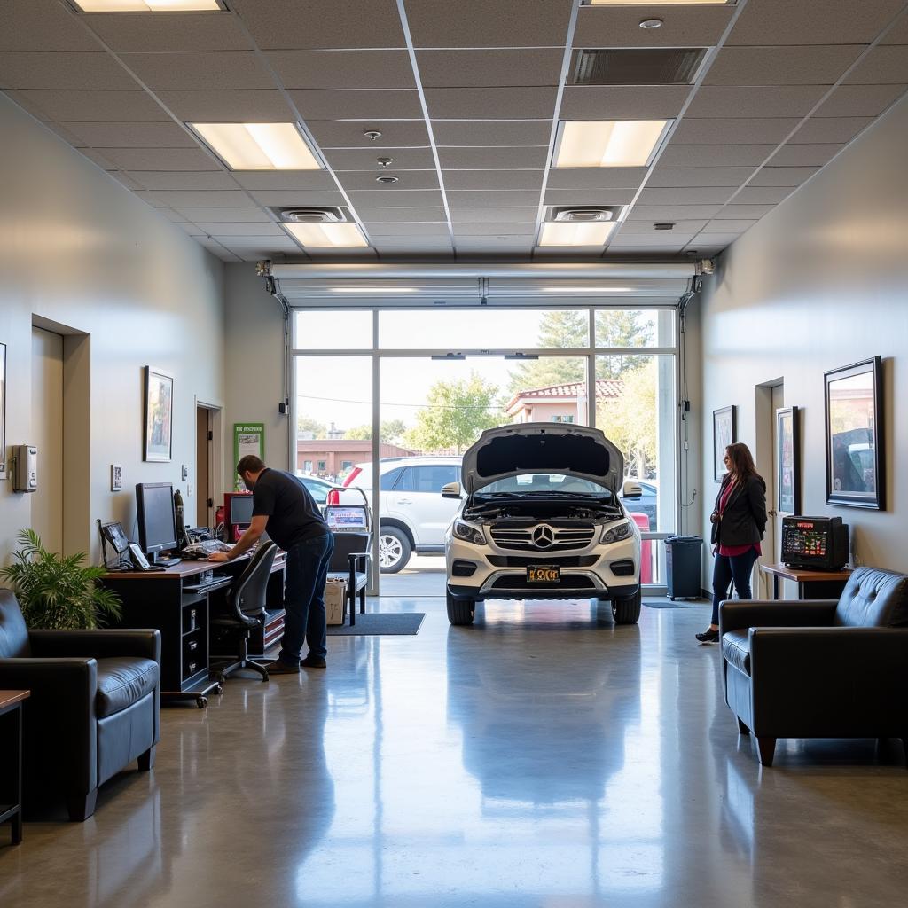 Modern and Clean Auto Repair Shop Interior in Carlsbad