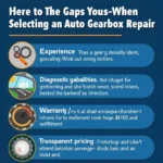 Tips for Choosing the Right Auto Gearbox Repair Service