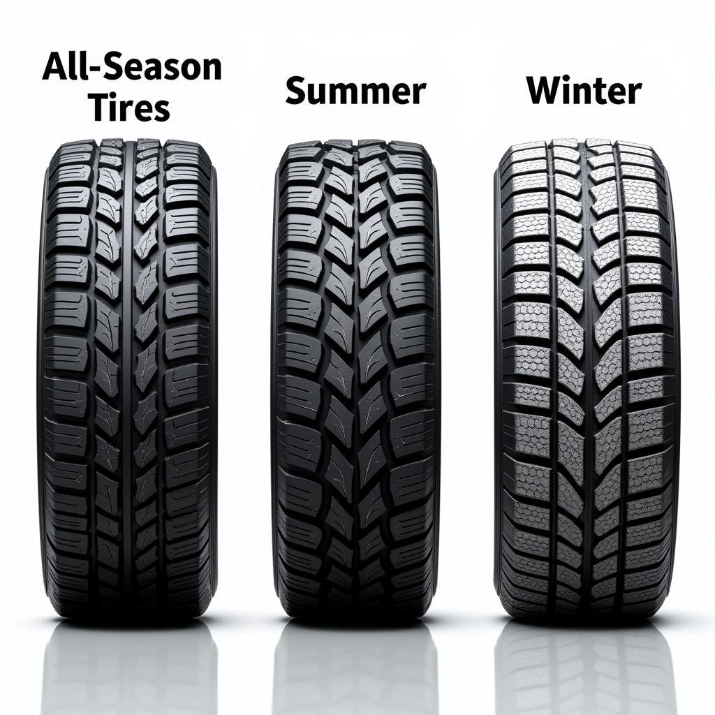 All-Season, Summer, and Winter Tires