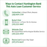 Huntington Bank Auto Loan Customer Service Contact Information