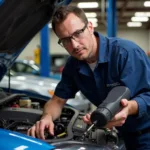 Maday Auto Service Evanston Technician at Work