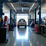 Modern Auto Repair Shop with Advanced Equipment