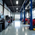 Modern Auto Service Facility Equipment