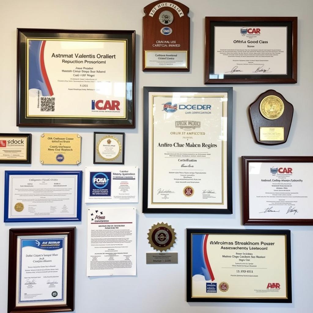 Plano Auto Body Repair Shop Certifications