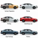 The professional auto painting process in Littleton, CO