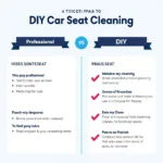 Professional vs. DIY Car Seat Cleaning