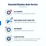 Routine Auto Service Checklist