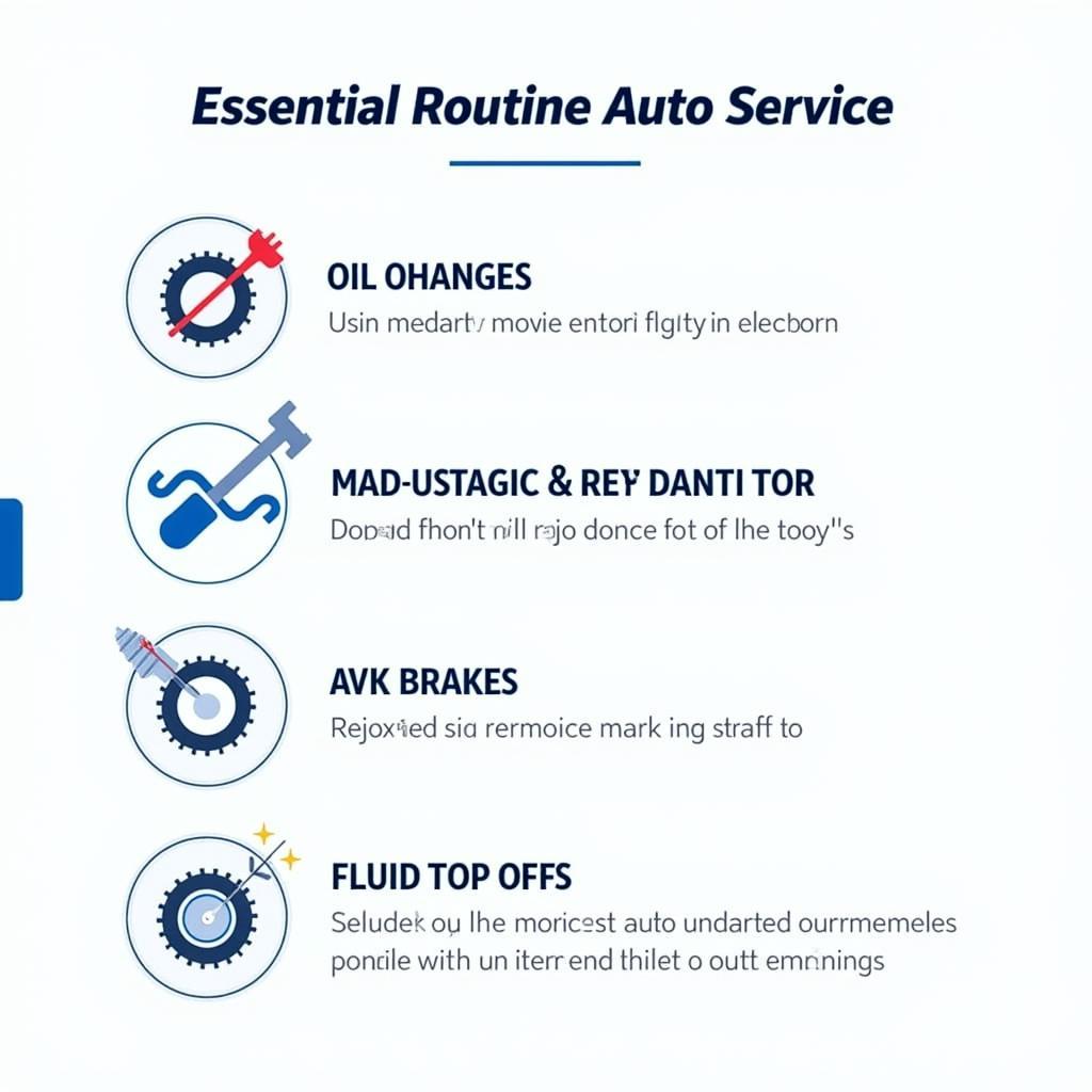 Routine Auto Service Checklist